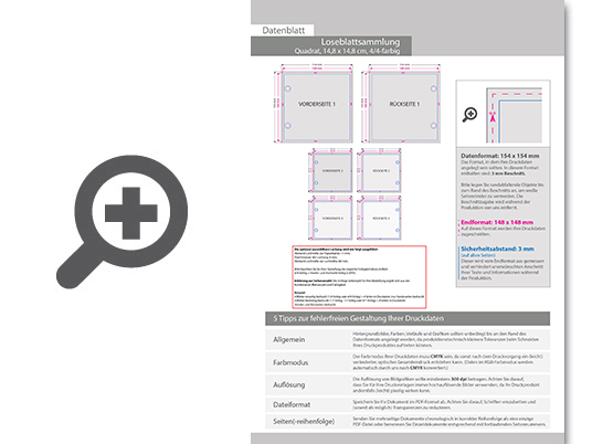 Product Bild loseblattsammlung_14_8_cm_x_14_8_cm__576_bl__tter_pro_sammlung__vorne_und_hinten_farbig_(4_4)